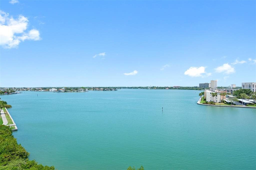 Beautiful expansive balcony view of Boca Ciega Bay