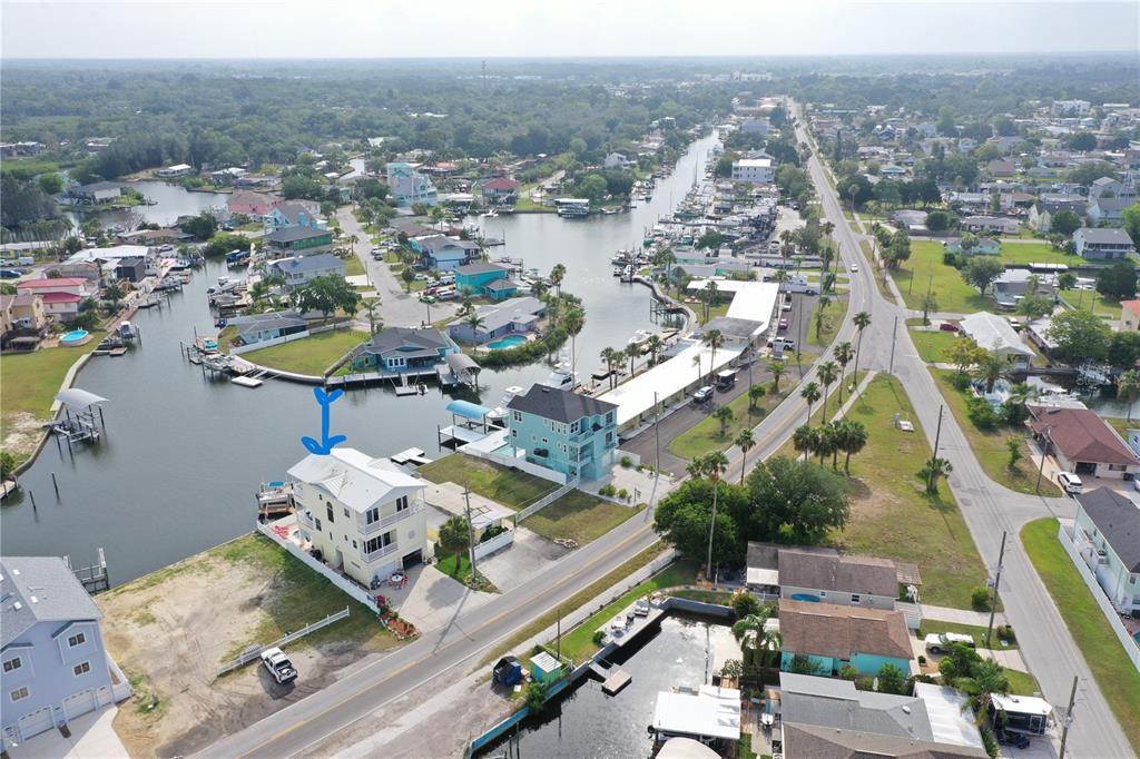 an aerial view of a city with lots of residential buildings