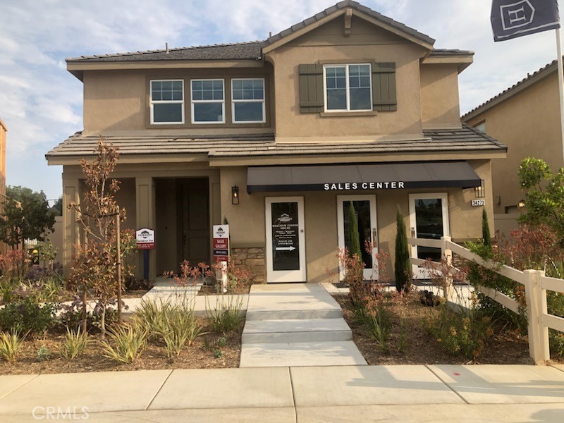 a front view of a house