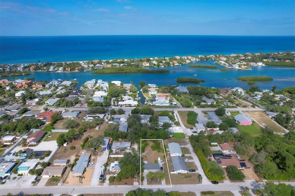 a view of city and ocean