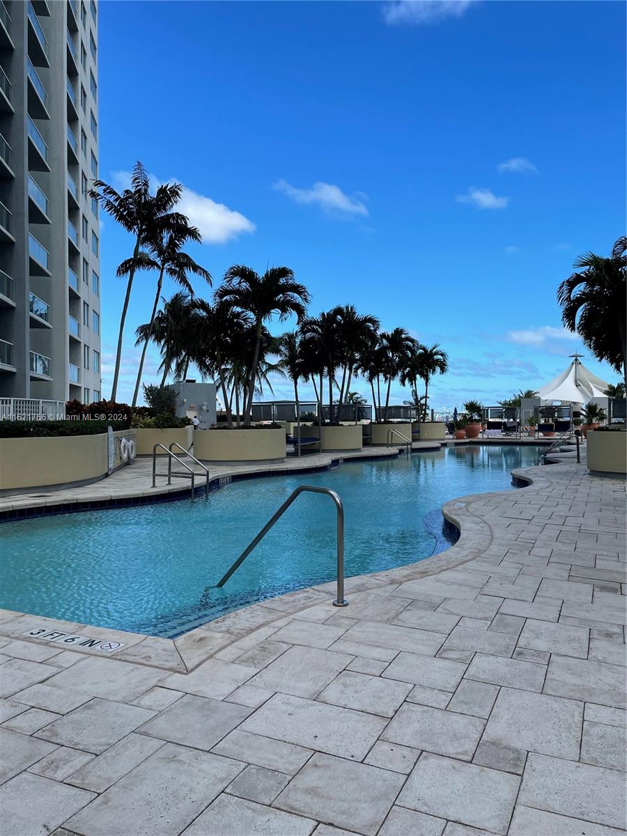 a view of a swimming pool