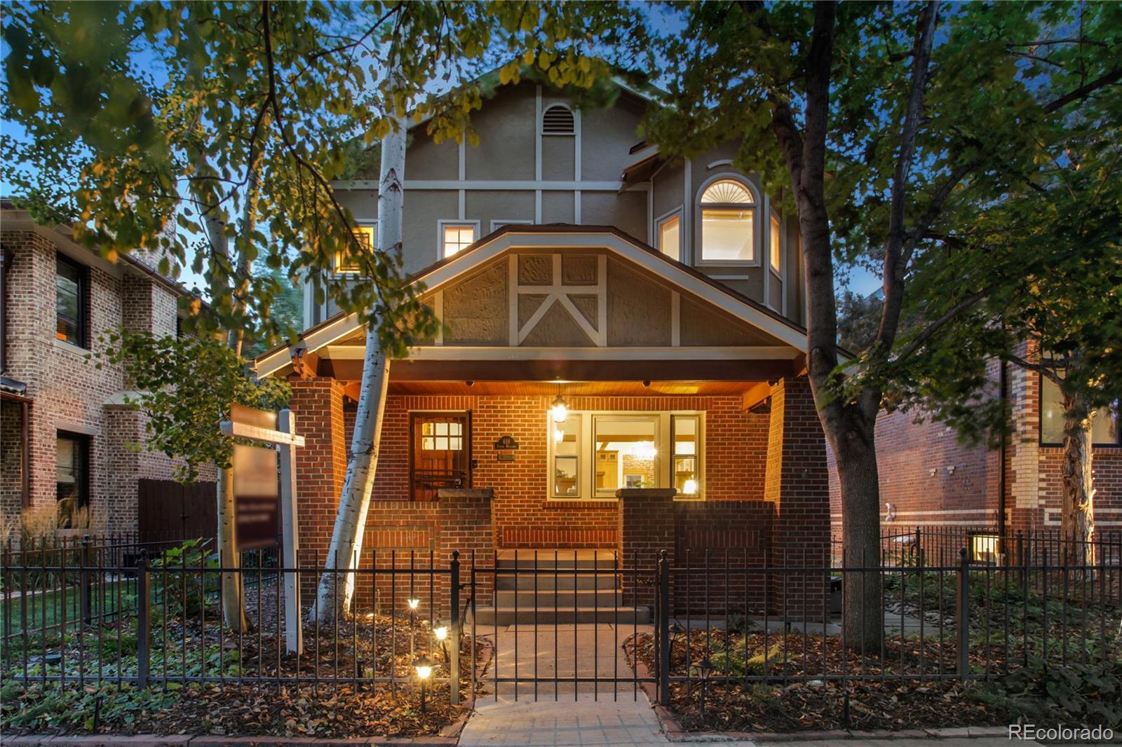 a front view of a house