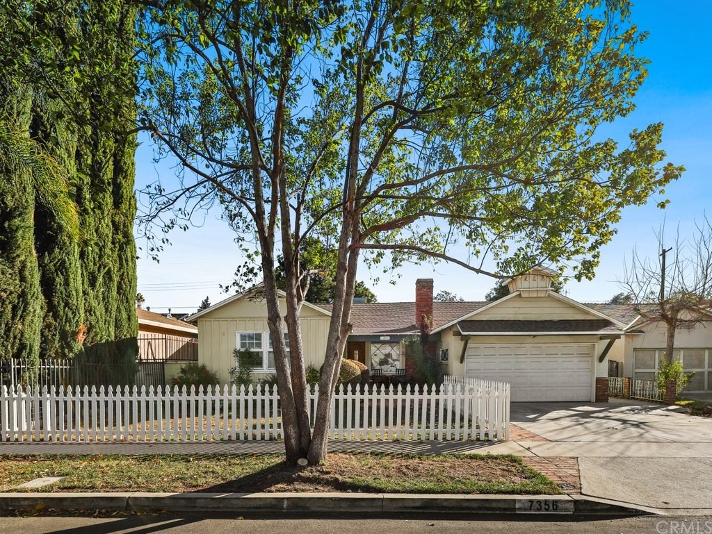 a front view of a house