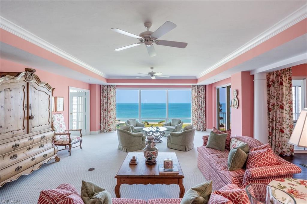 Living Room with Gulf Views