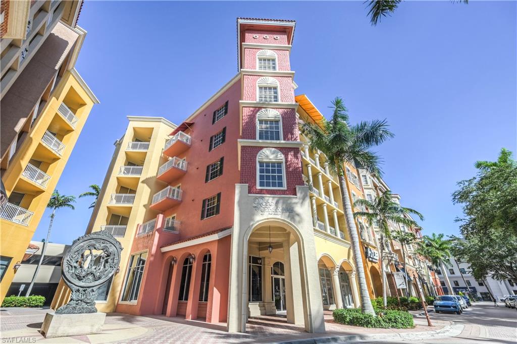 a front view of a multi story residential apartment building