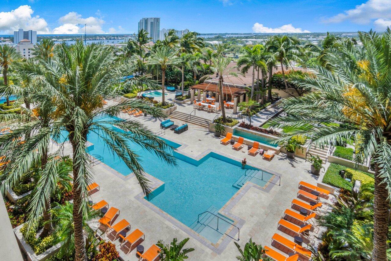 Resort-Style Pool Views off the Balcony