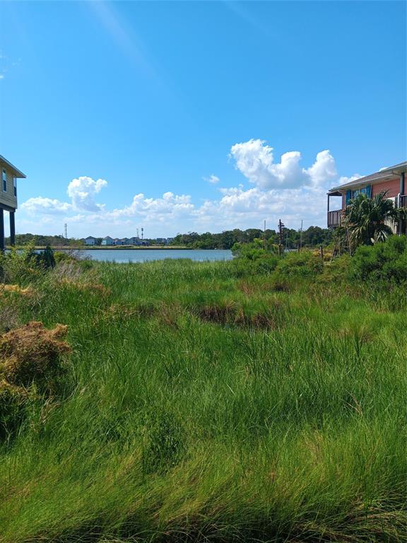 a view of a lake and a yard