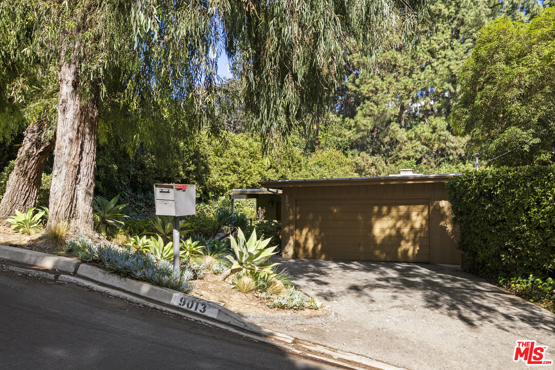 a street sign is on a street side