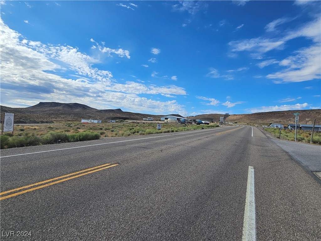 Looking south from Oasis St. Property on left and