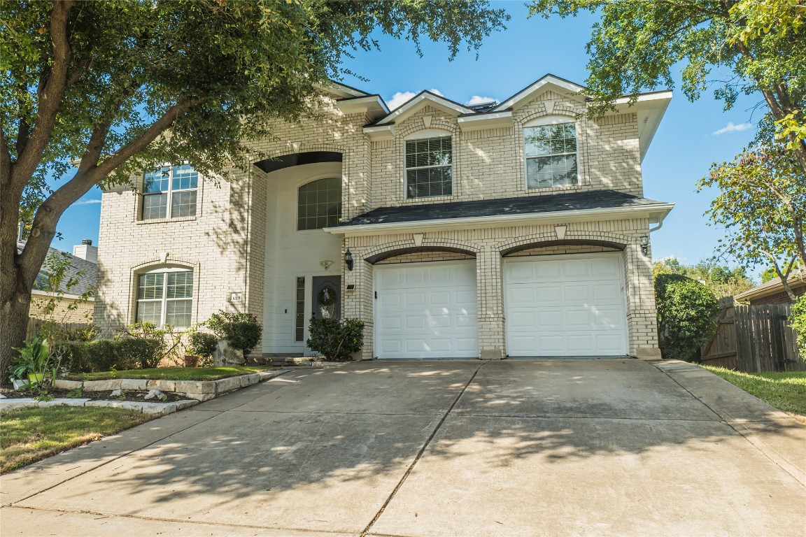 a front view of a house