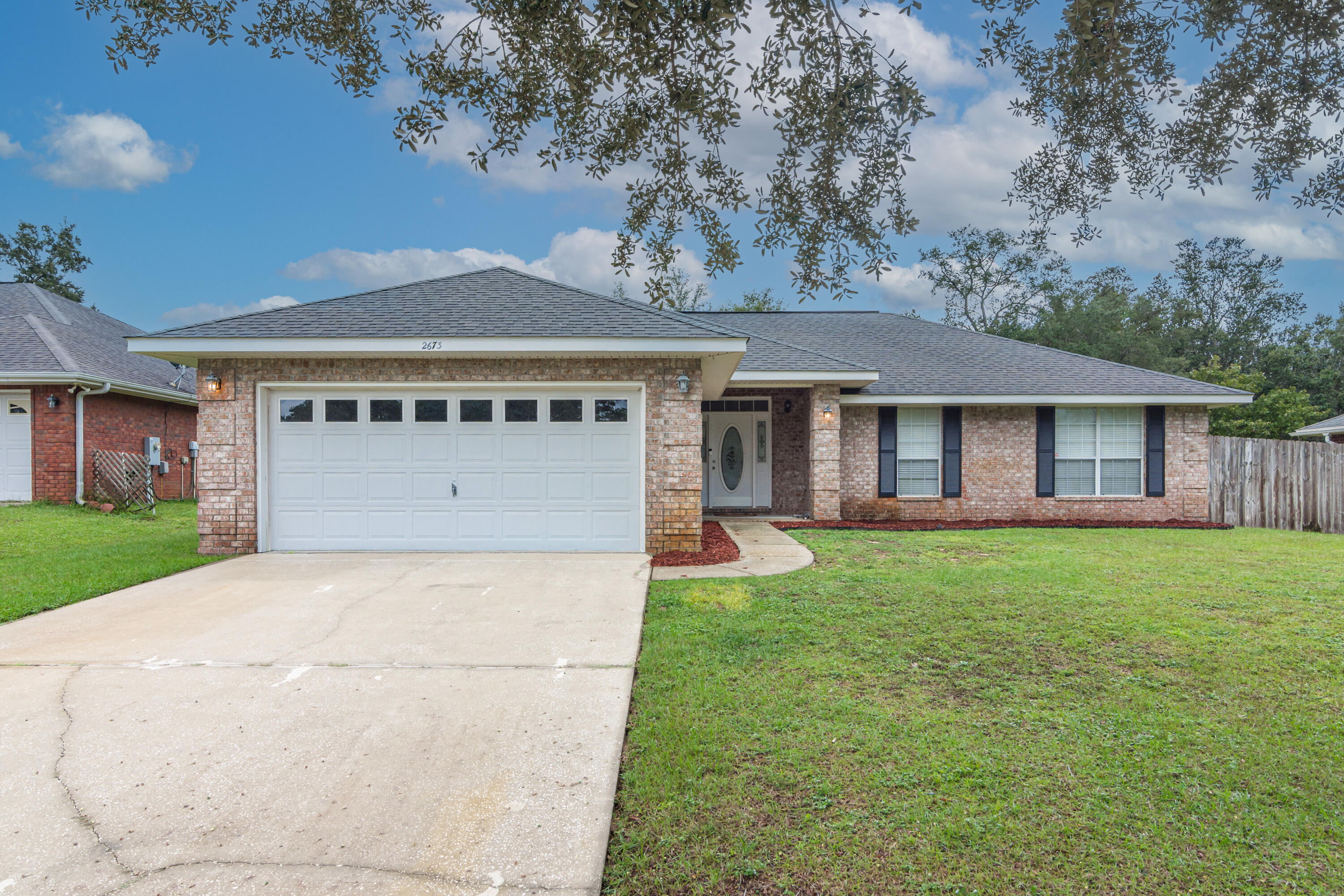 front view of house with a yard