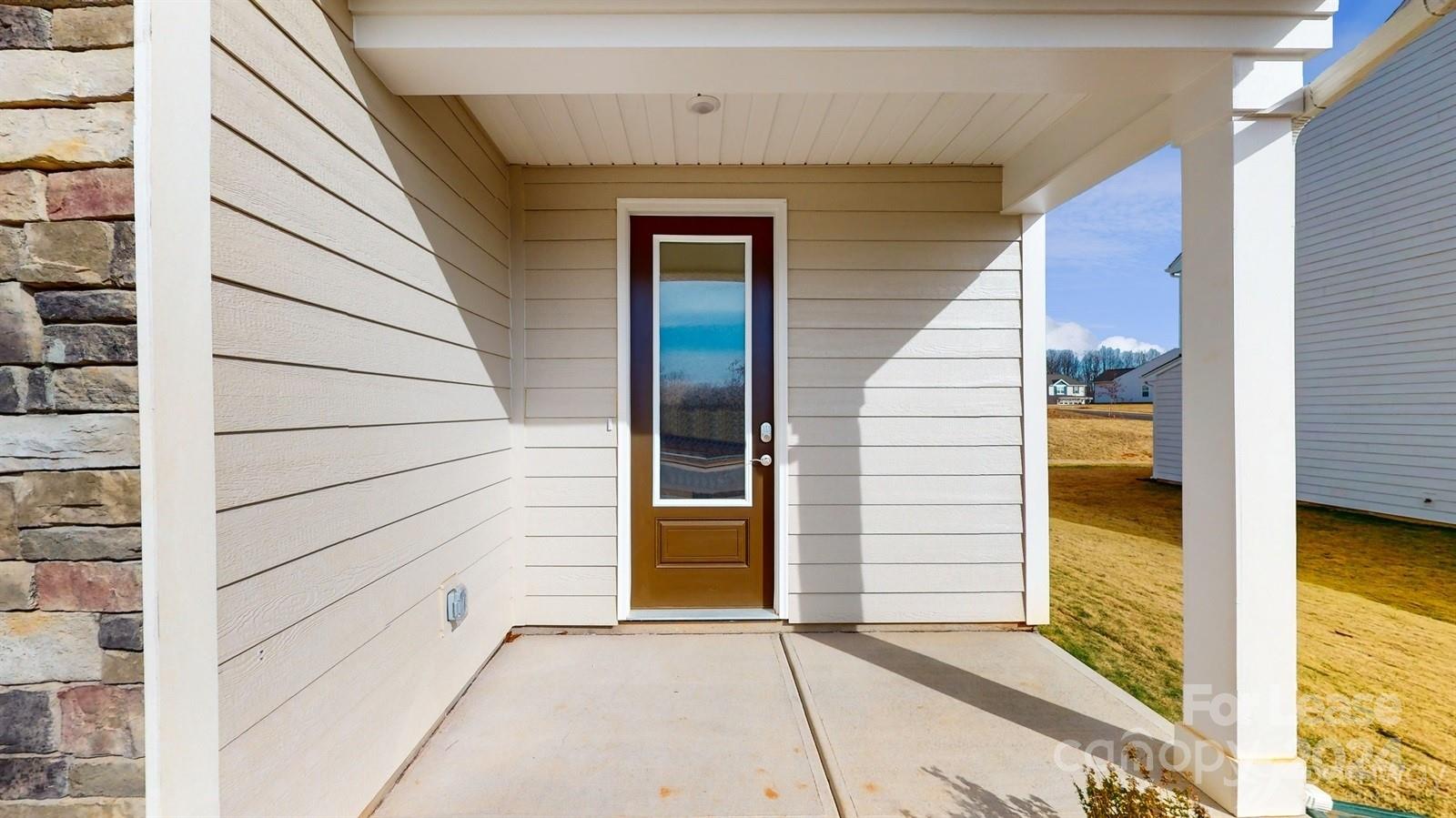 a view of front door of house