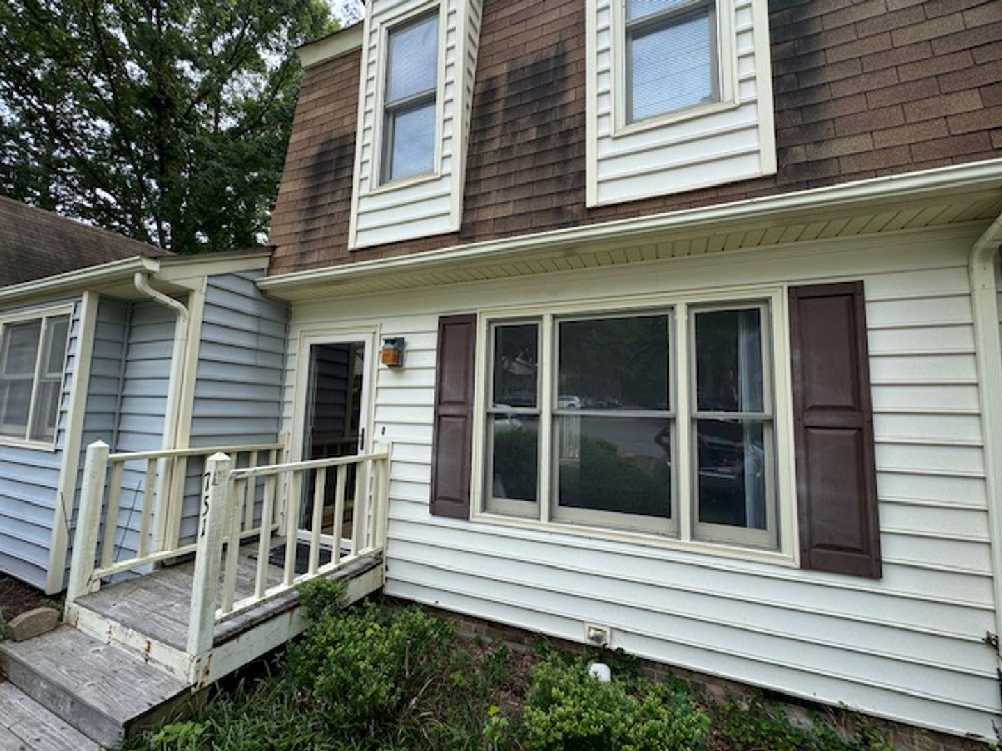 a view of a house with a window