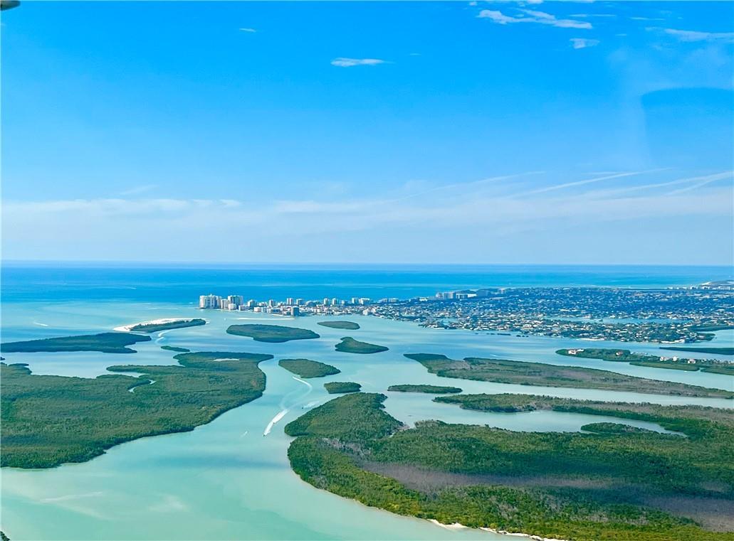 a view of a city and a beach