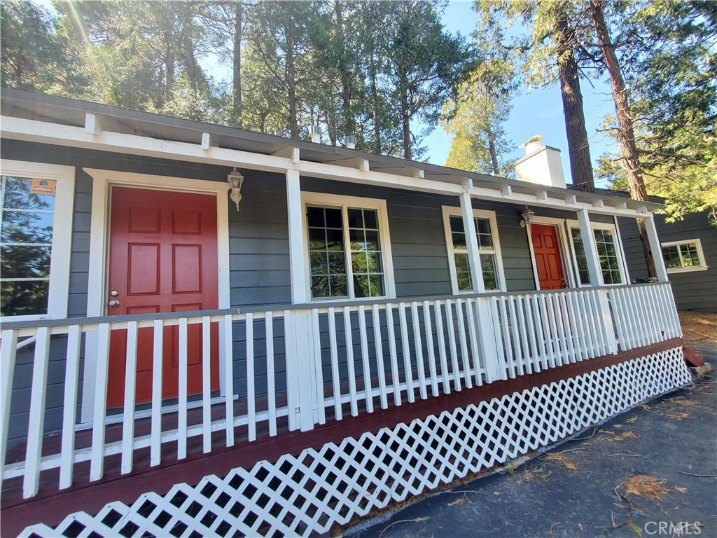 a front view of a house