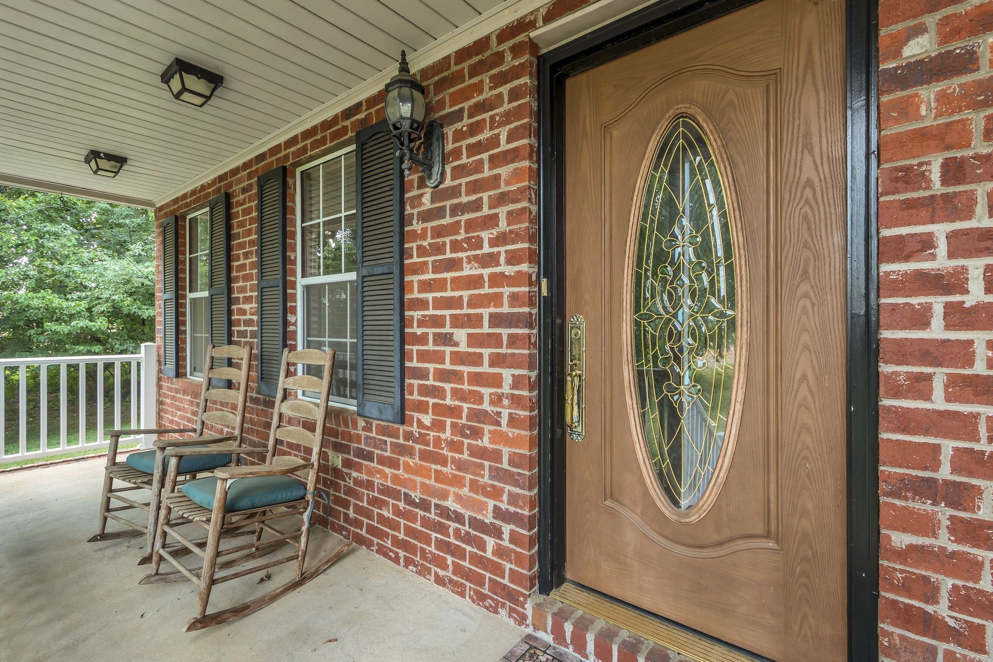 A Rocking Chair Front porch with a great view!