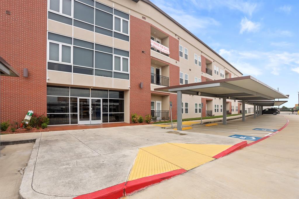 The entrance has a beautiful brick exterior.