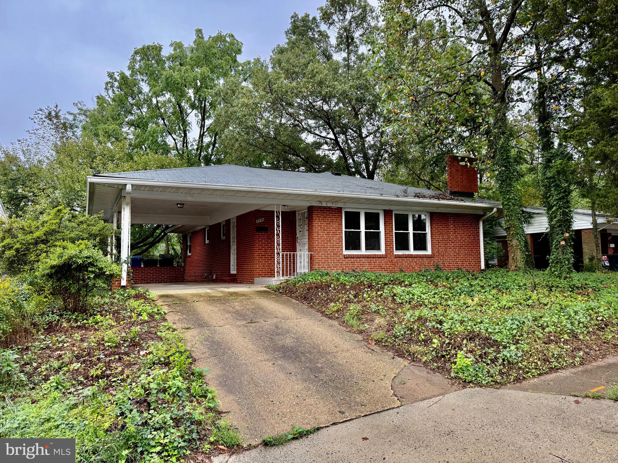 front view of a house with a porch