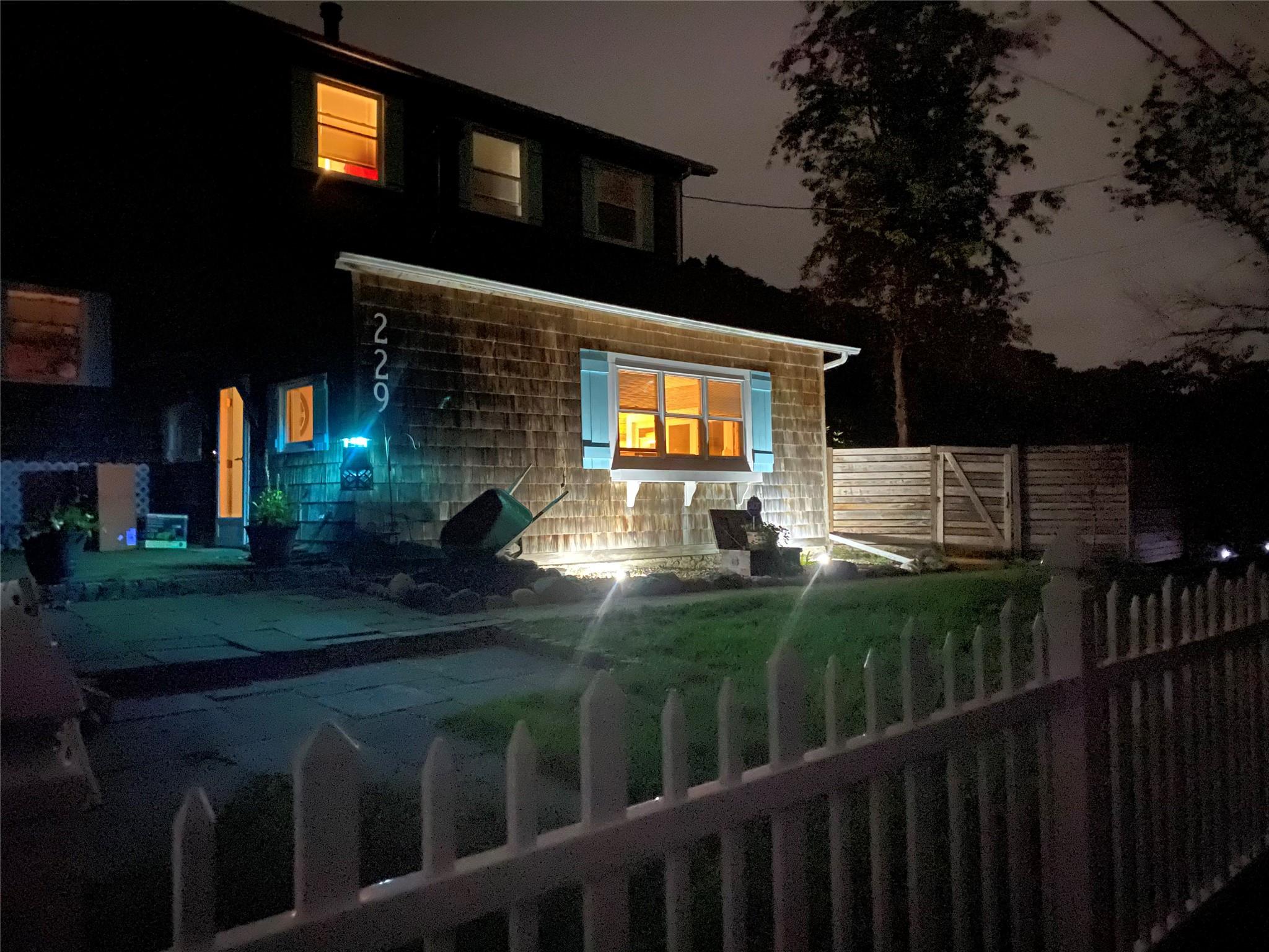 View of front house at twilight