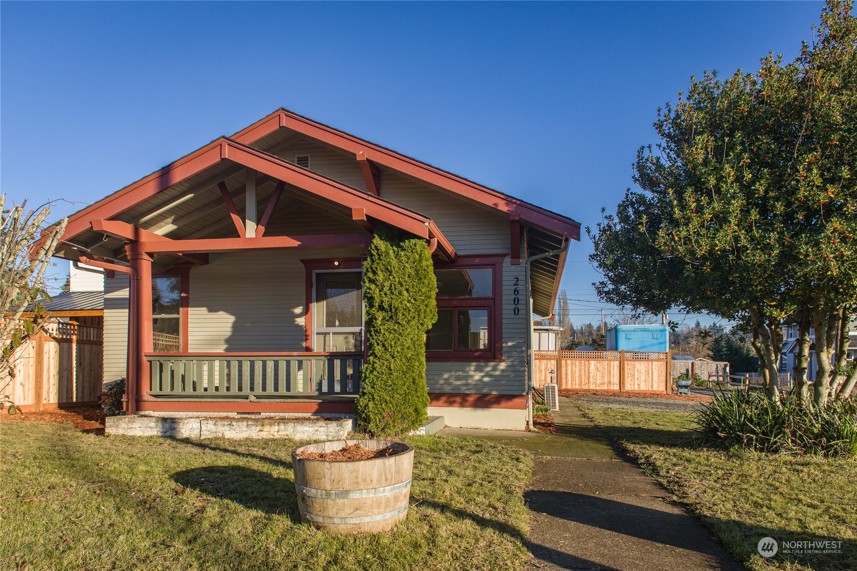 a front view of a house with porch