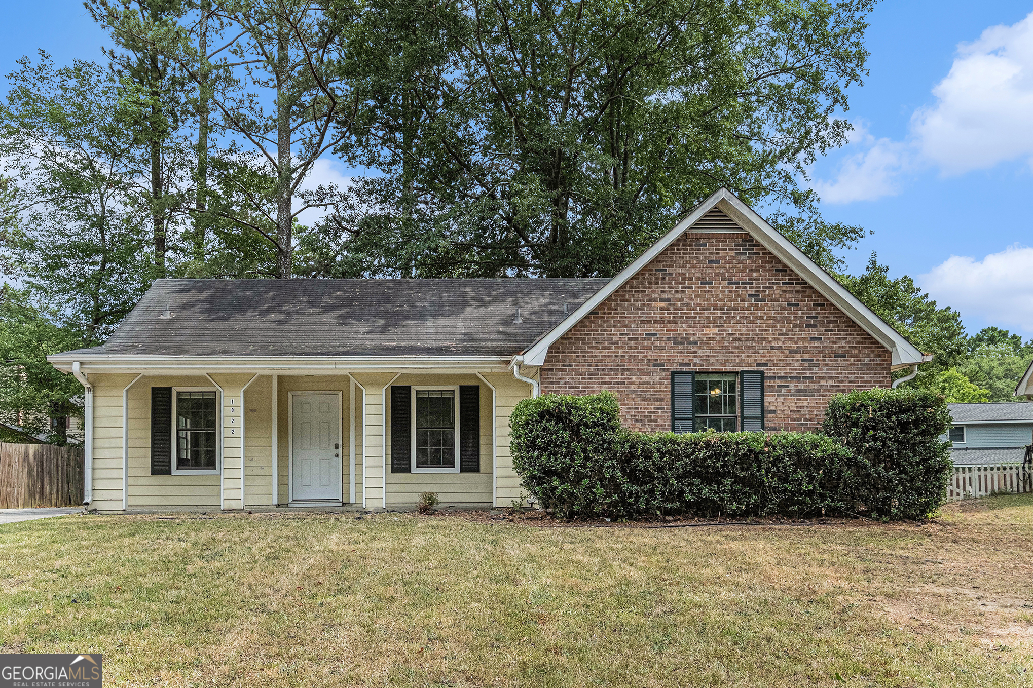 front view of house with a yard