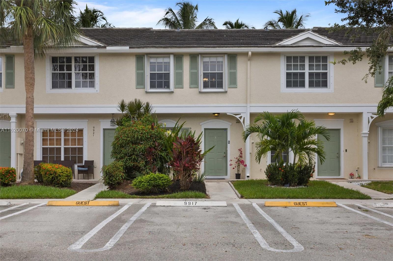 a front view of a house