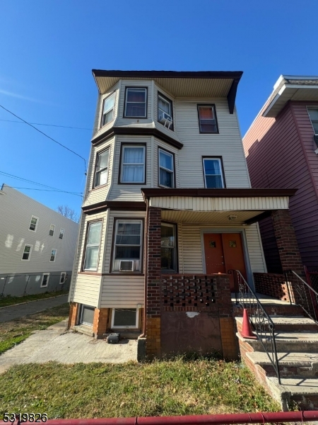 a front view of a house