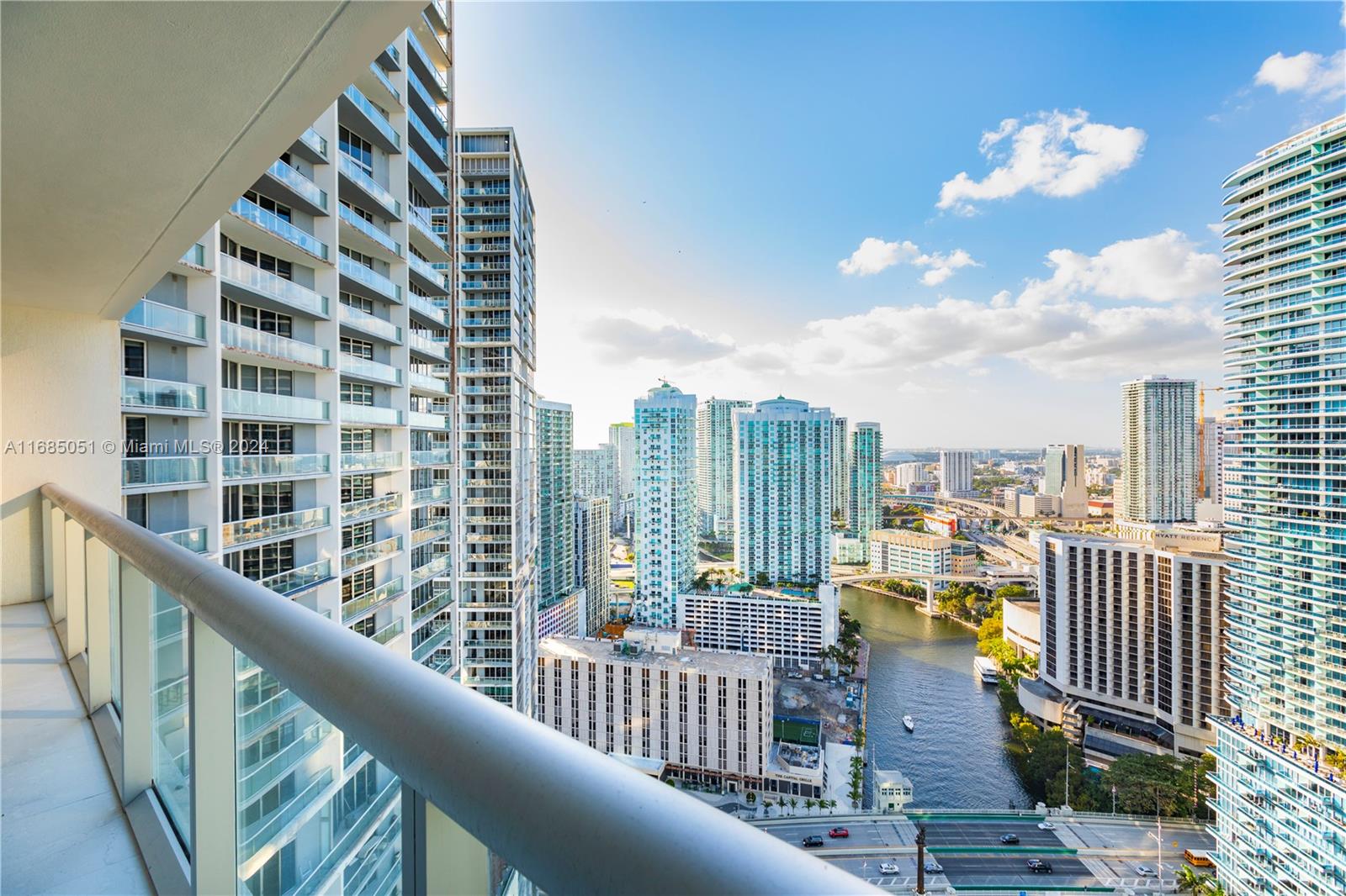 a view of balcony with city view