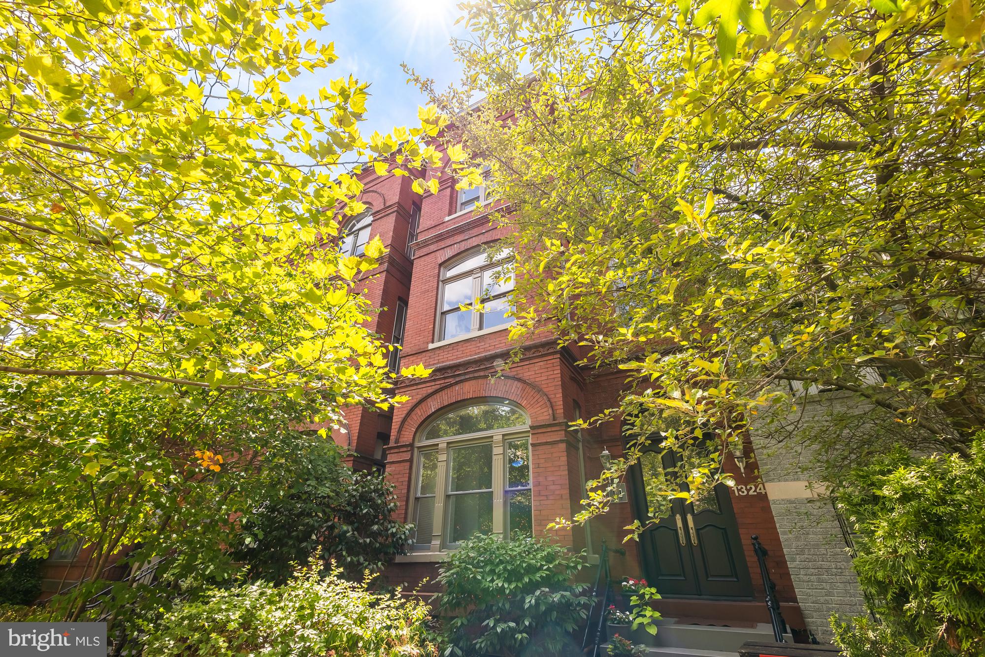 front view of a house with a tree