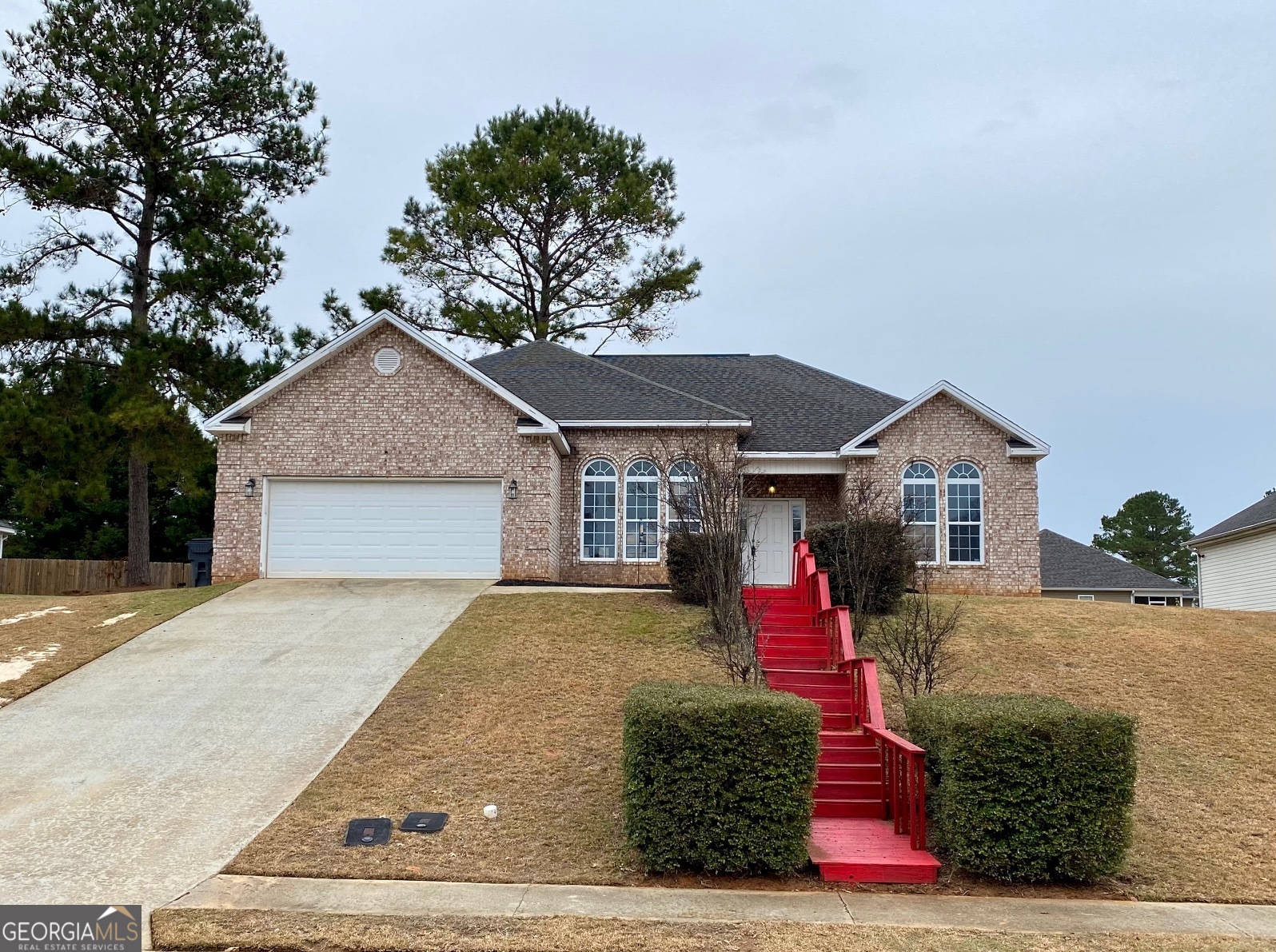 front view of a house with yard