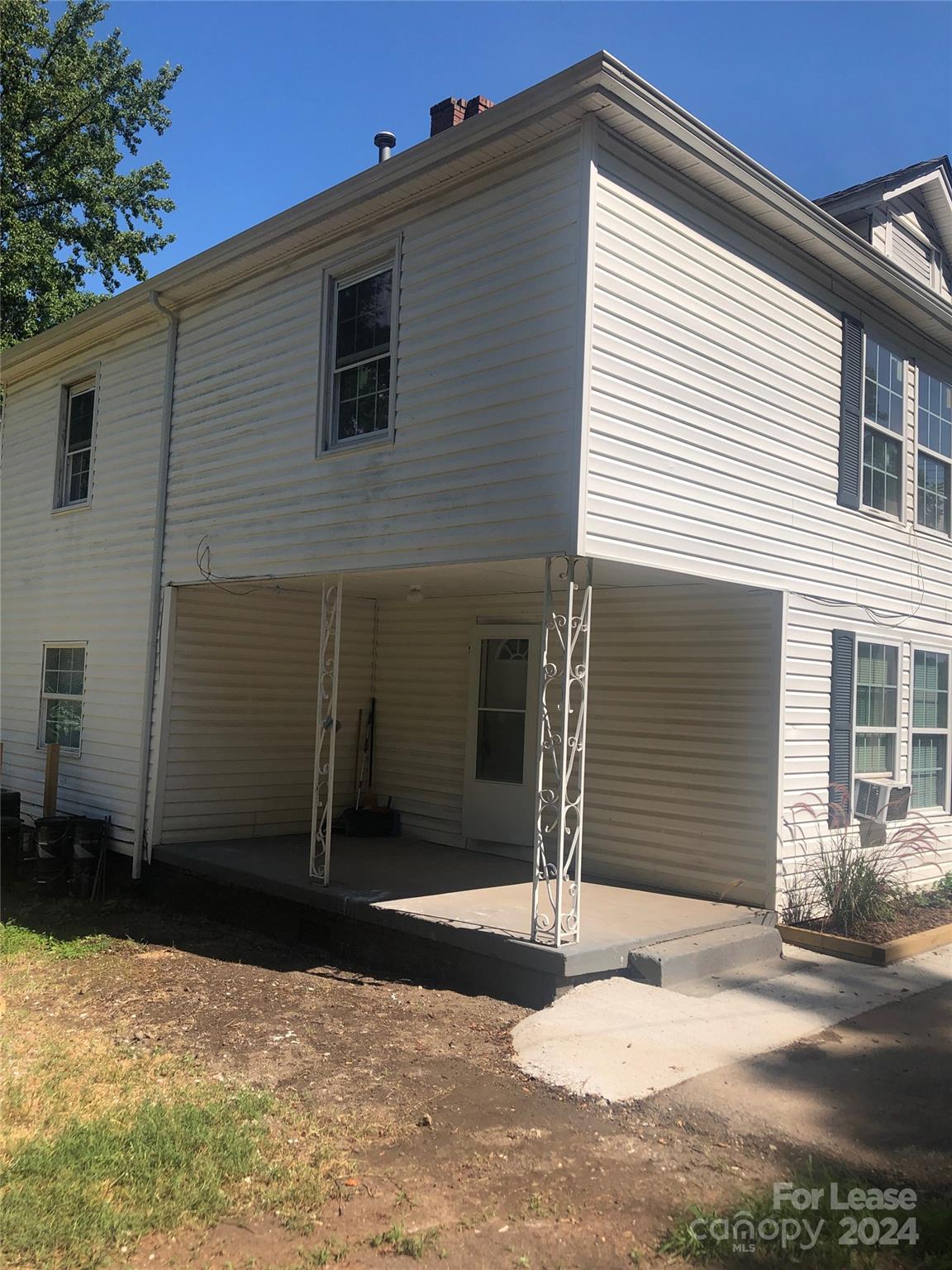 a front view of a house