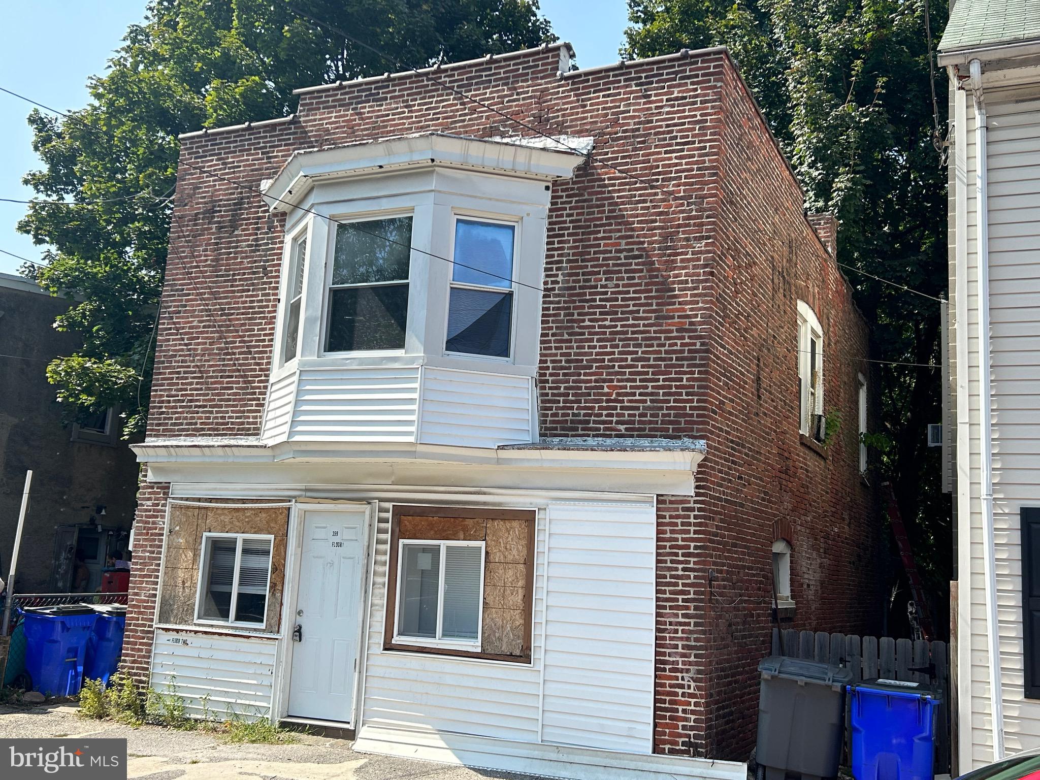 a front view of a house