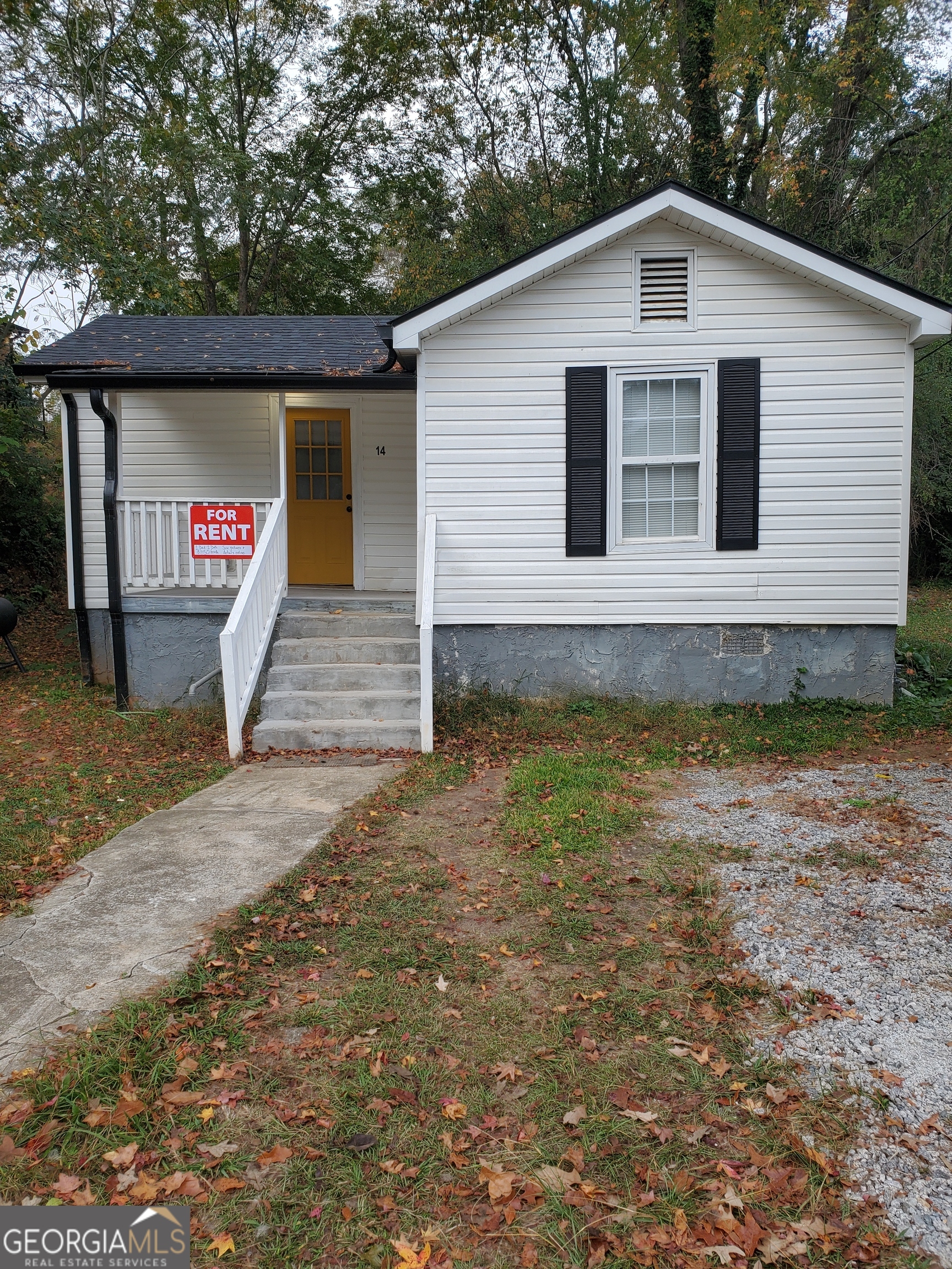 a view of front door of house