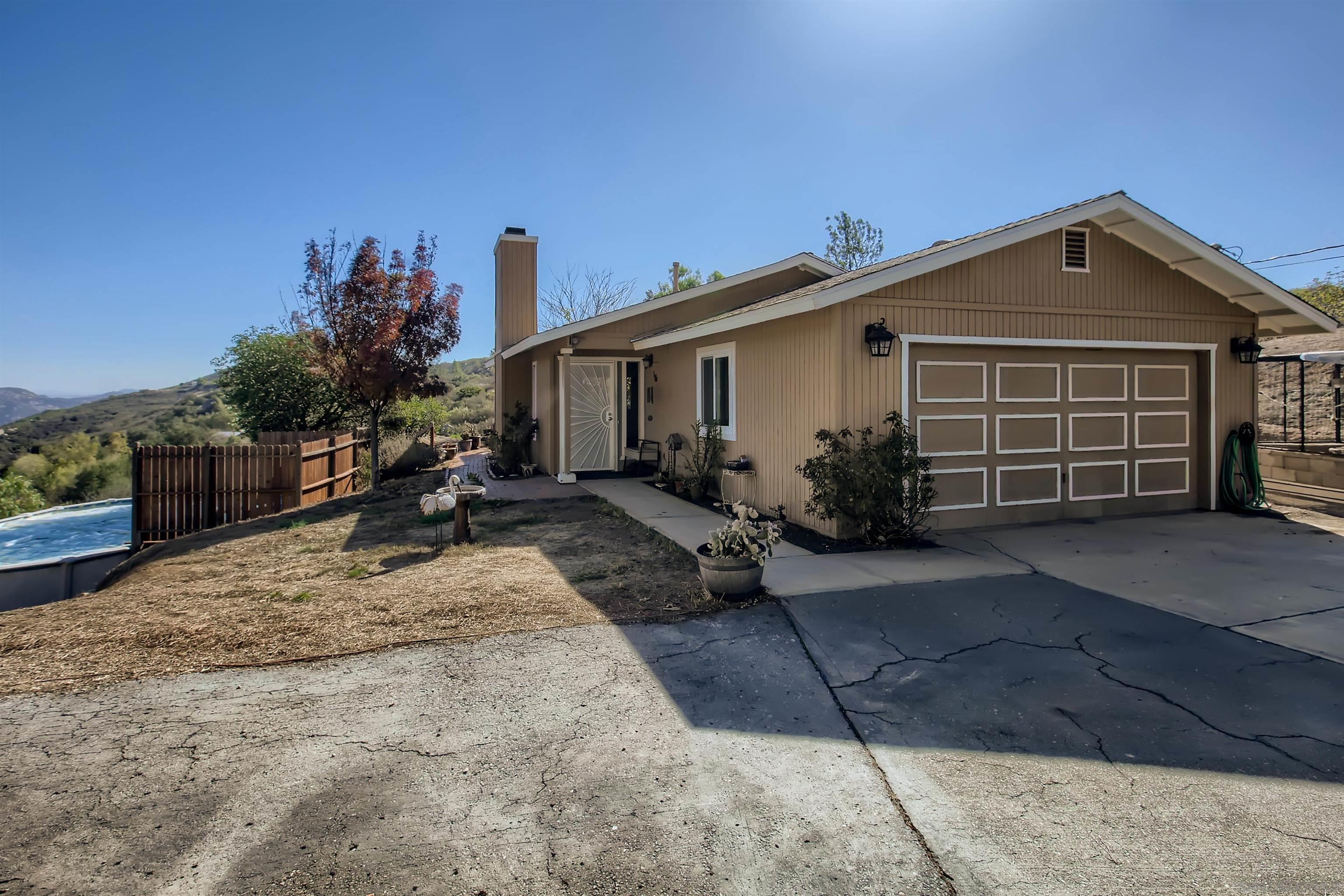 a view of a house with a patio