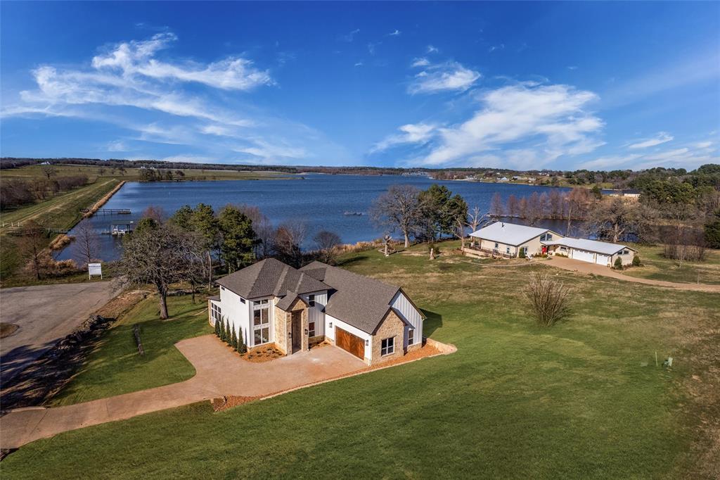 a view of a lake with outdoor space