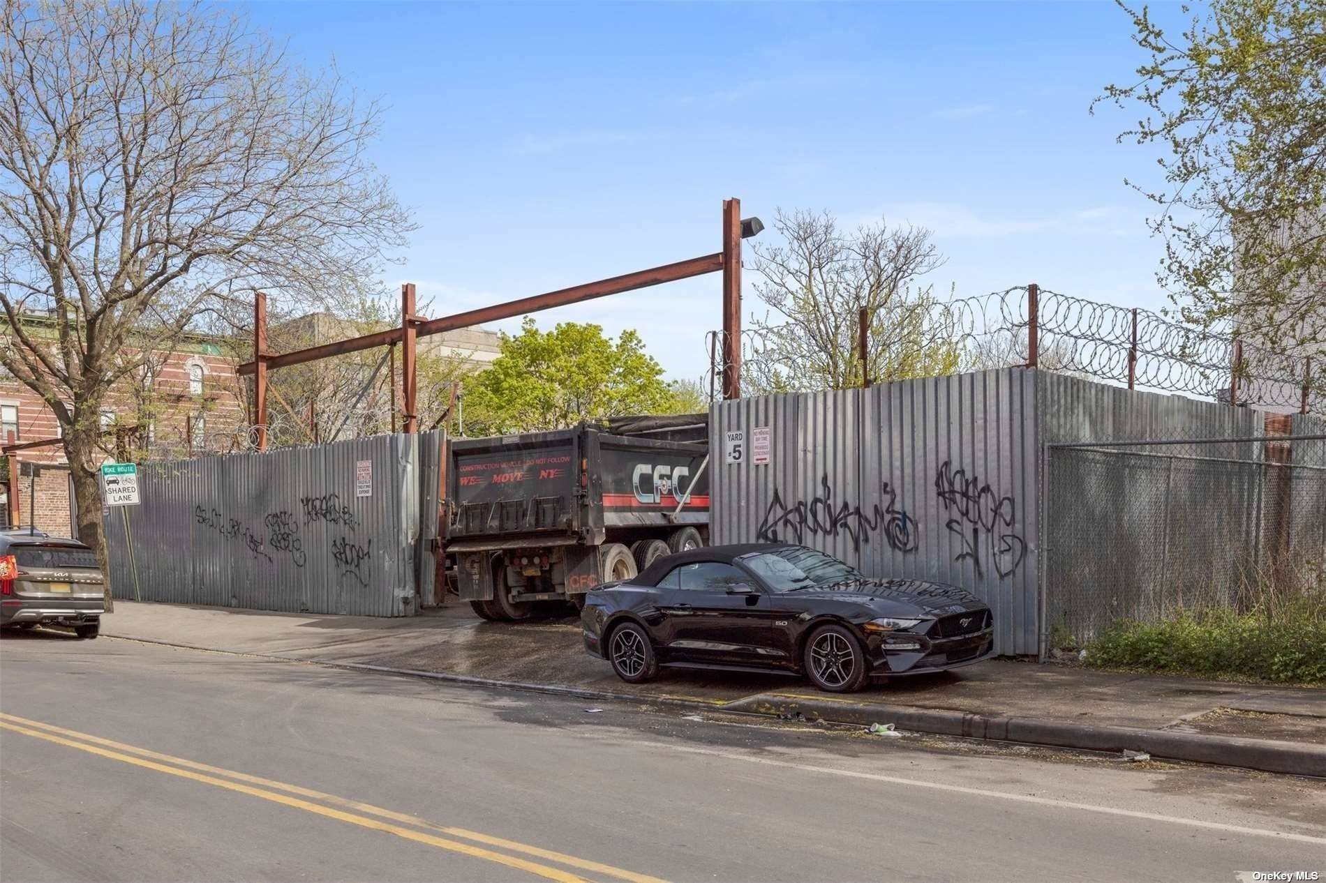 a car parked on the side of a street