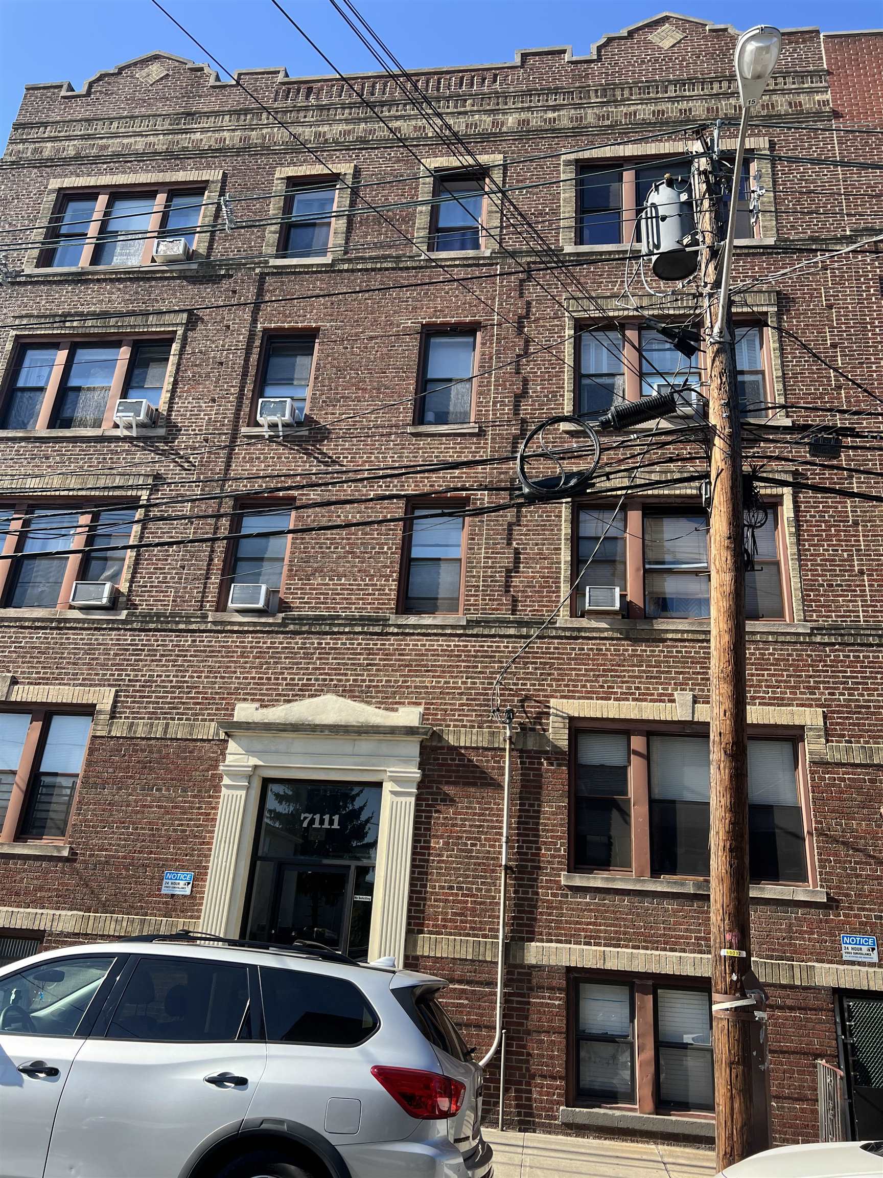 a view of a building with a lot of windows