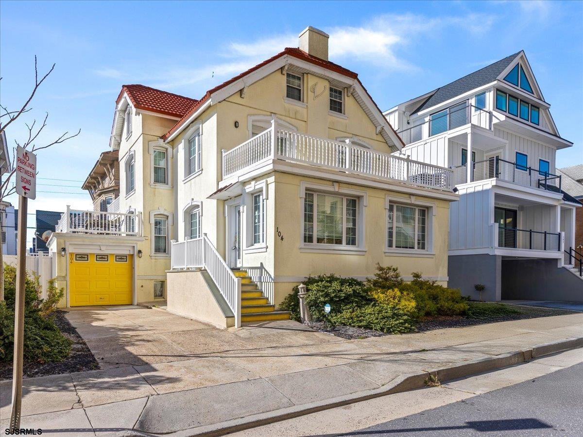 a front view of a house