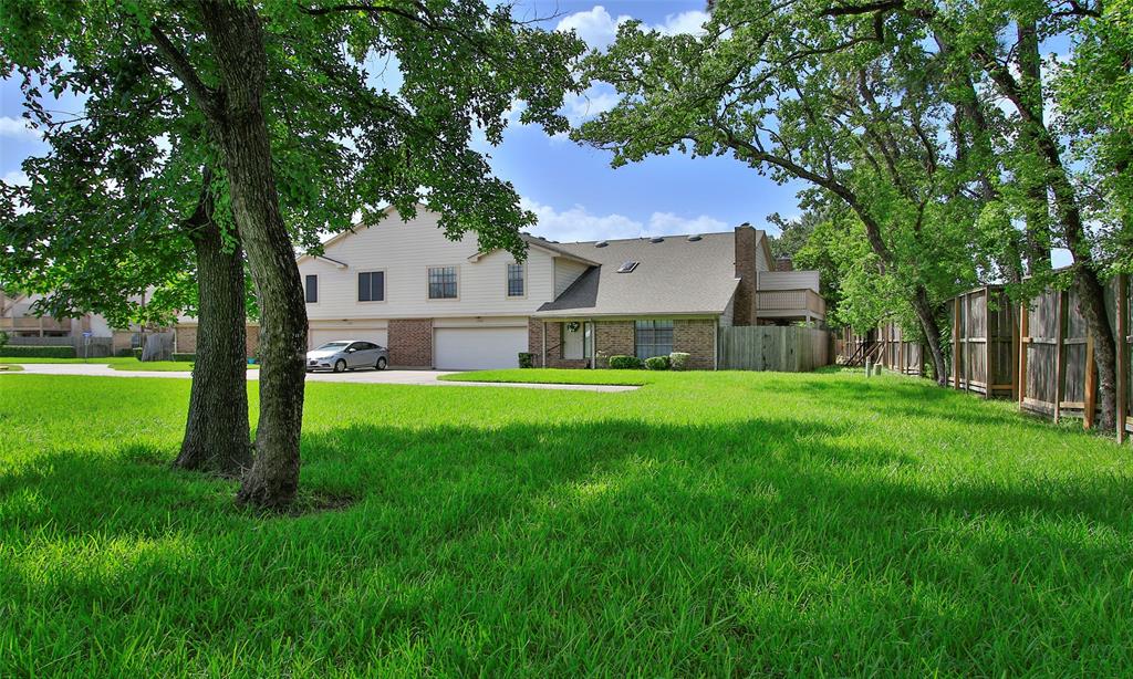 a house view with a garden space