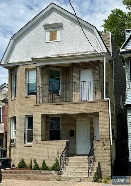 a front view of a house