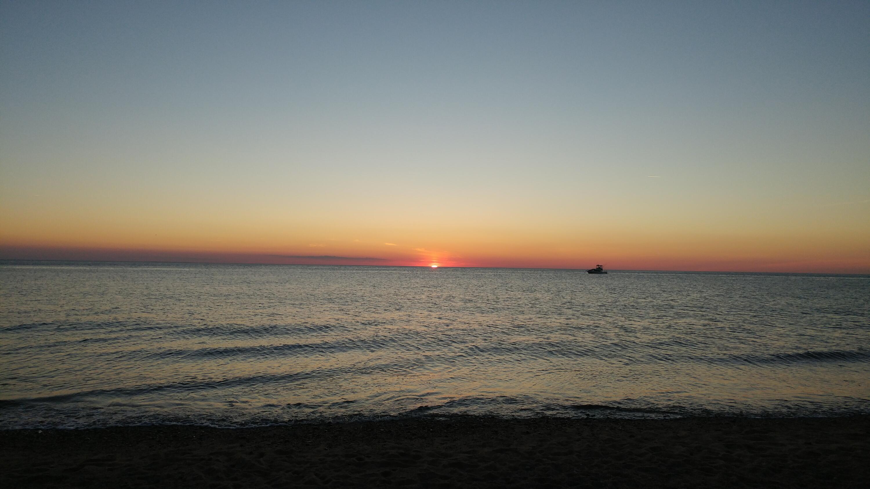 a view of an ocean beach and beach