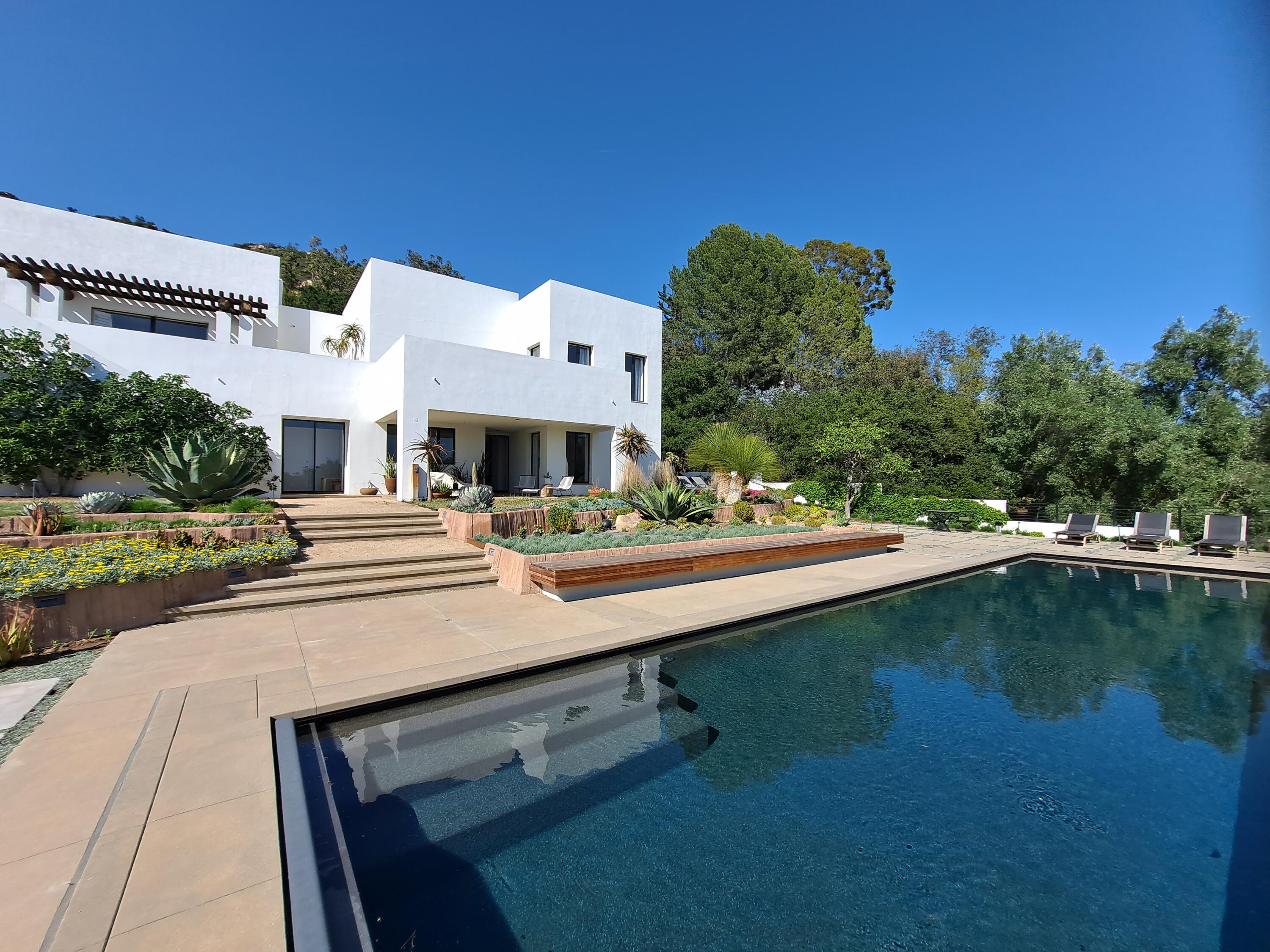 a view of a house with pool