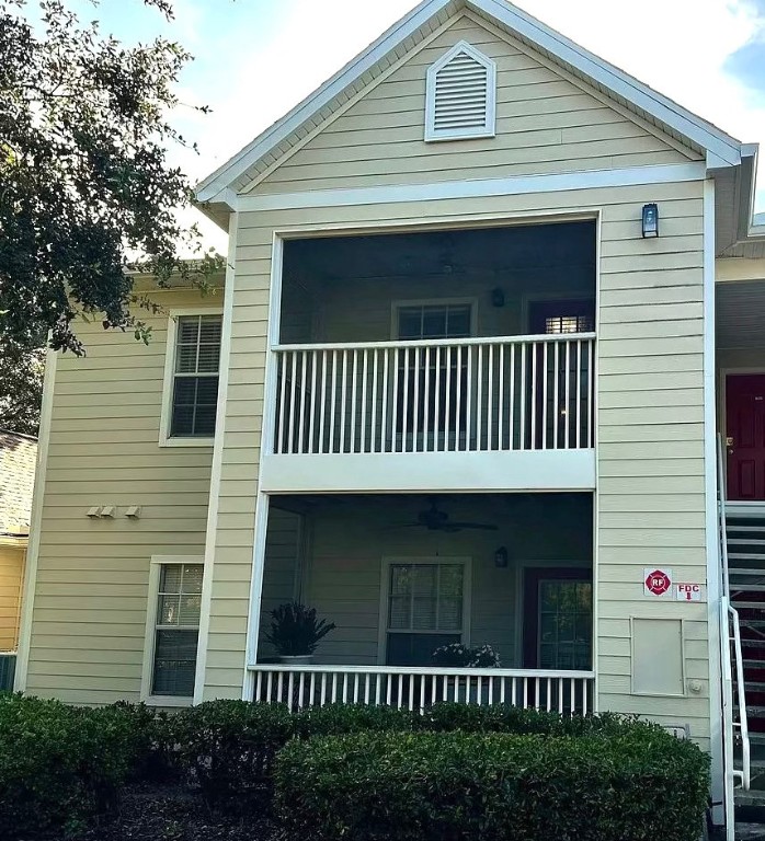 a view of a house with a deck