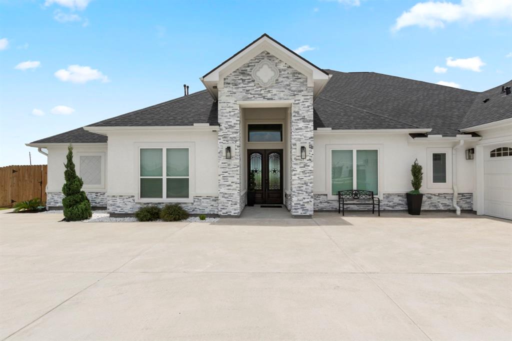 a view of a house with a patio