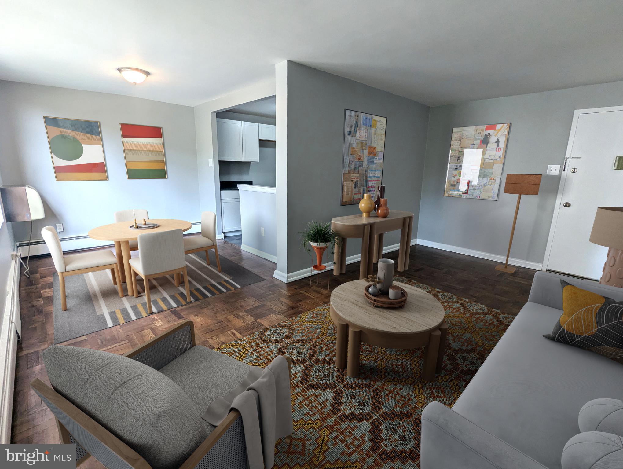 Living/Dining Area - Virtually Staged