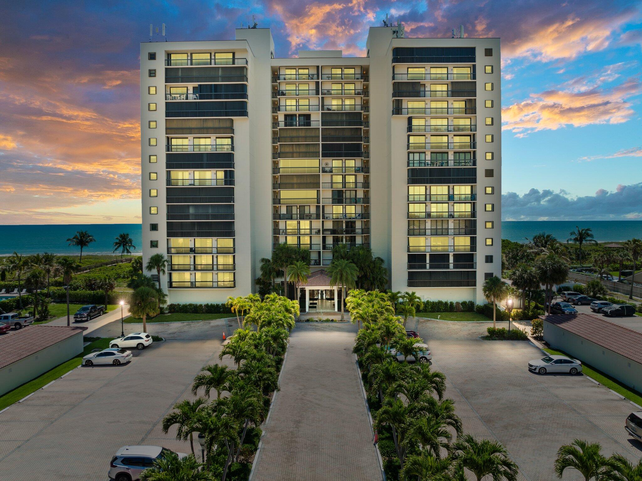 a view of a building with outdoor space