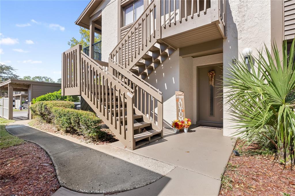 a view of outdoor space and porch