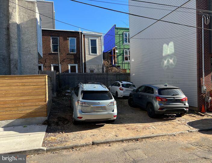 a car parked on the side of a street