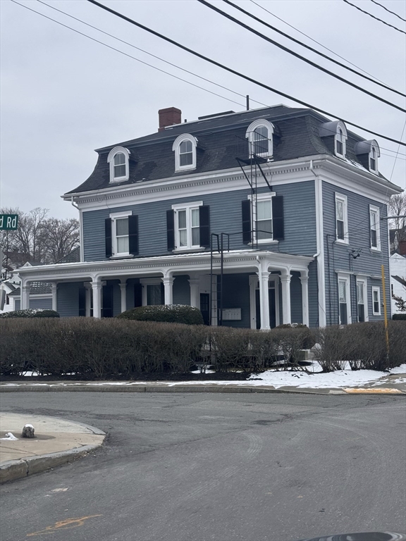 a front view of a house