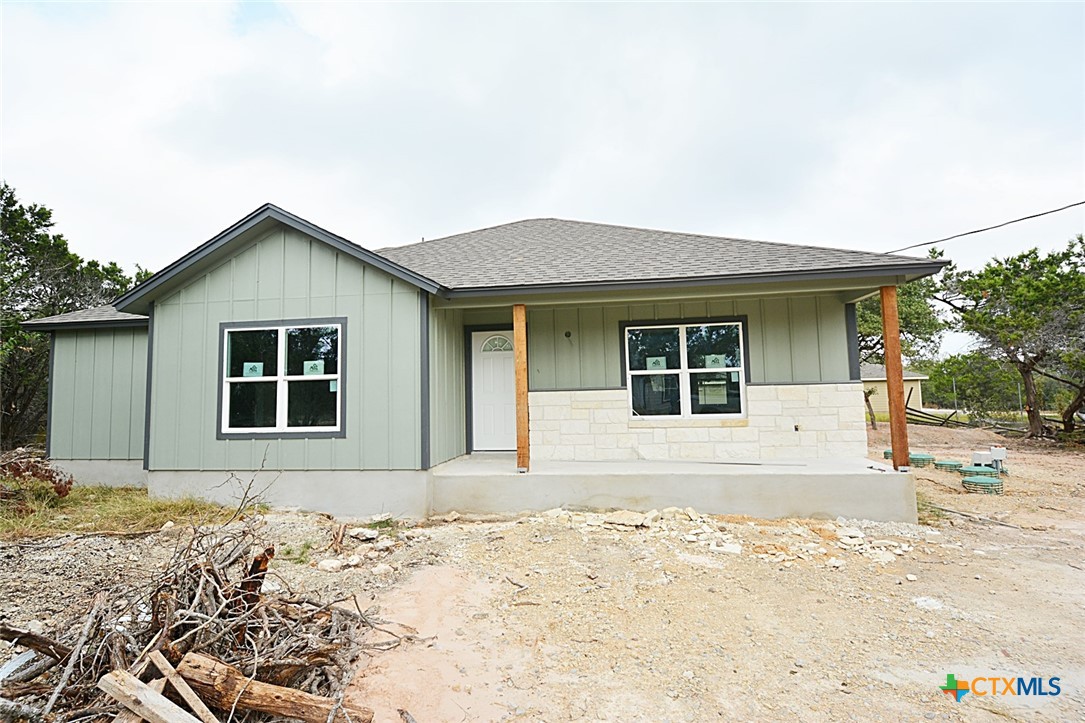 a front view of a house